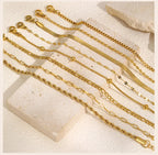 ✨ Elegant Minimalist Gold Bracelet – Women’s Delicate Jewelry ✨