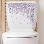 🌿✨ Green Leaf Toilet & Bathroom Wall Stickers — Waterproof Decorative Decals