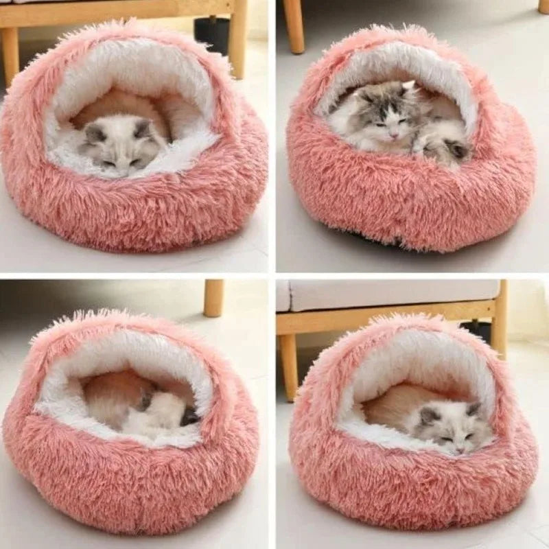 2-in-1 Nest Bed for Cats and Dogs - Soft, Enveloping and Transformable | 40-50-60 cm