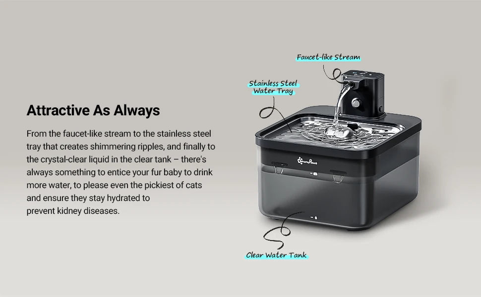 2.5L Automatic Water Dispenser for Cats and Dogs - Wireless, Smart Sensor, Ultra Silent 🐱💧