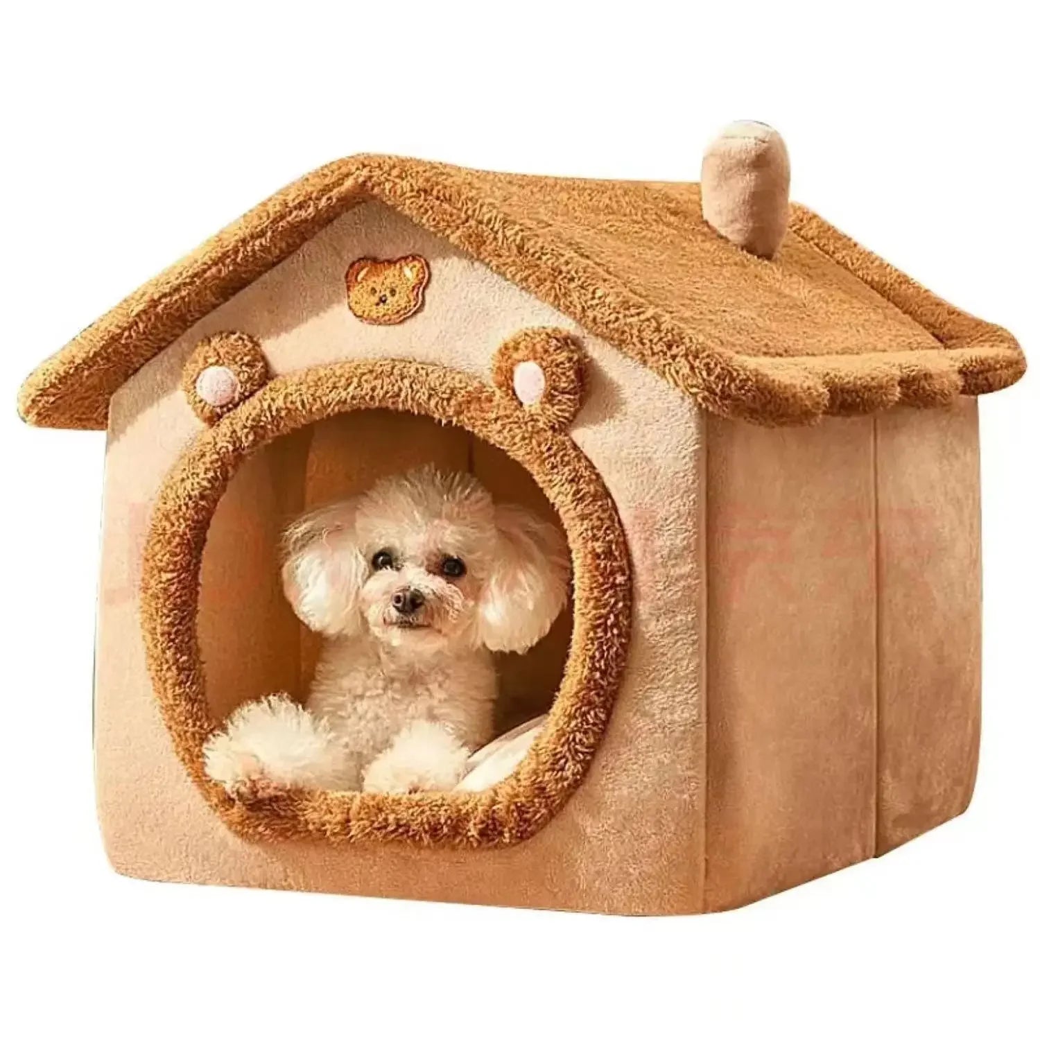 🏠 House-shaped kennel for dogs and cats - Soft, Cosy and Insulating