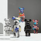 🧸✨ Graffiti Bear Resin Statue – 27cm Artistic Decor Figurine