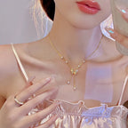 ✨ Vintage Butterfly & Angel Pendant Necklace – Elegant Retro Jewelry for Women 🦋👼