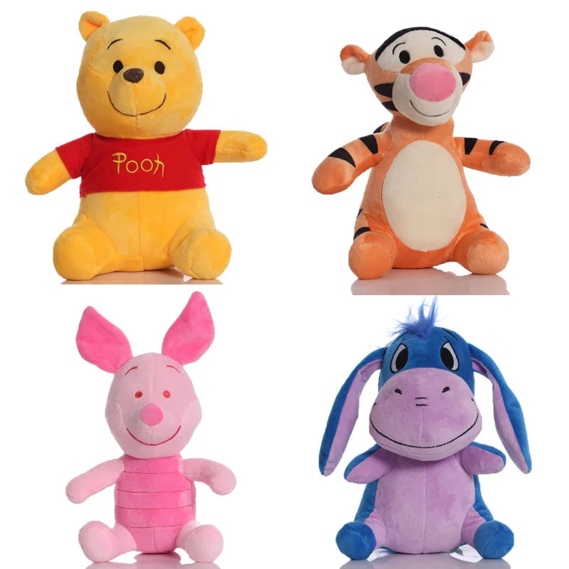 🧸 Winnie the Pooh Plush – Pooh, Tigger, Piglet & Eeyore (22cm)