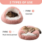 2-in-1 Nest Bed for Cats and Dogs - Soft, Enveloping and Transformable | 40-50-60 cm