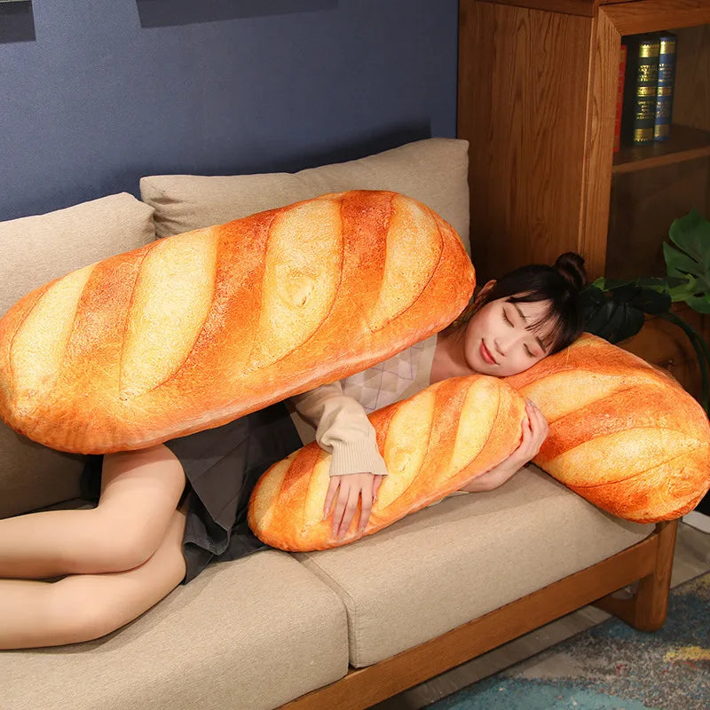 🥖 Cute French Baguette Plush – Soft & Funny Bread Pillow