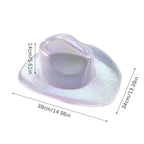 ⭐ ✨ LED Light-Up Cowboy Hat – Colorful Western Party Glow ✨