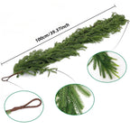 🎄✨ Artificial Pine Christmas Garland – Festive Holiday Door & Wall Décor