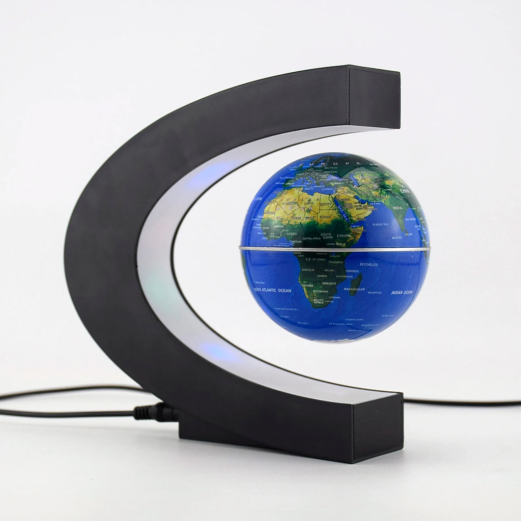 🌍 LED Floating Globe with Magnetic Levitation - Decorative Anti-gravity Lamp