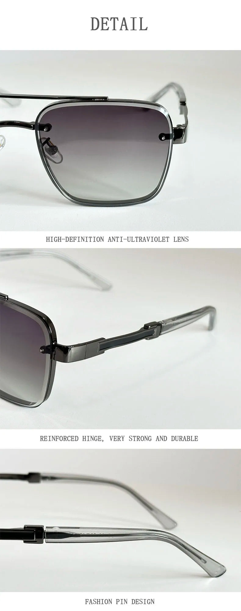 Unisex Luxury Vintage Sunglasses 😎✨ – Premium Style & UV400 Lenses