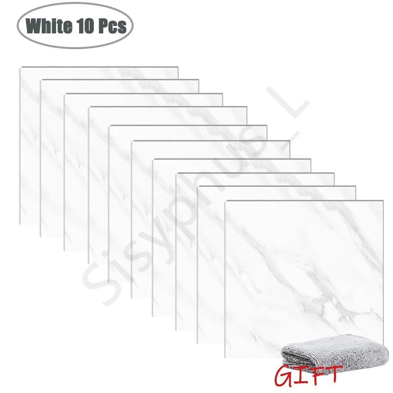 ✨ Marble-Style Waterproof Tile Stickers (10–50 pcs) – Peel & Stick Wall Decor 🧱✨