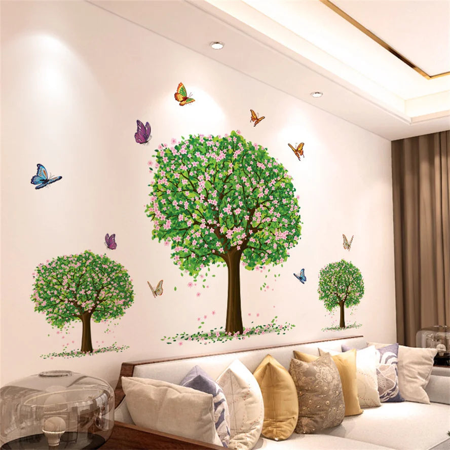 🌿✨ Aesthetic Floral & Nature Wall Stickers | DIY Home Decor – 20 Designs 🌸🦋