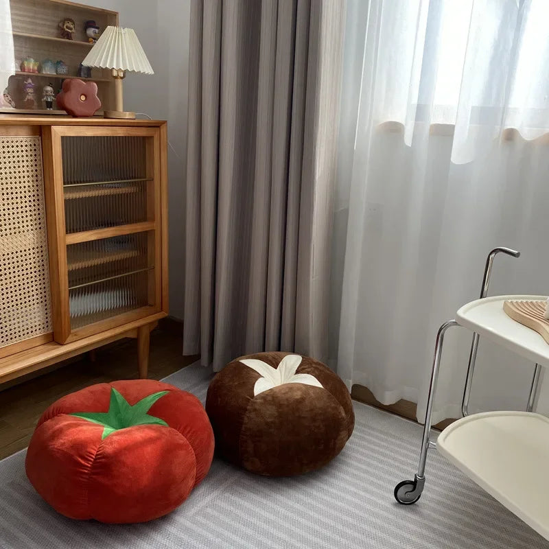 🍅 Soft Tomato / Mushroom-Shaped Cushion - Comfortable and Decorative Seat