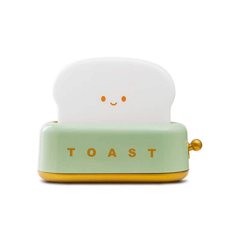 🧡 Toast Maker Night Light –Rechargeable Creative Night Lamp (Pink / Green)