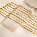 ✨ Elegant Minimalist Gold Bracelet – Women’s Delicate Jewelry ✨