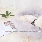 Soft Nest Bed for Dogs and Cats - Ultra-Soft Round Plush Kennel