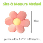 Peluche Coloured Flower 35cm - Soft Decorative Pillow 🌼✨