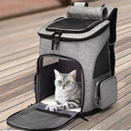 Portable Breathable Cat Backpack Carrier — Soft Fabric Pet Travel Bag 🎒🐾