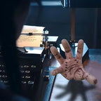 🖤🕷️ “Wednesday’s Thing” Realistic Hand Replica – Creepy Home Décor Prop 🖐️✨