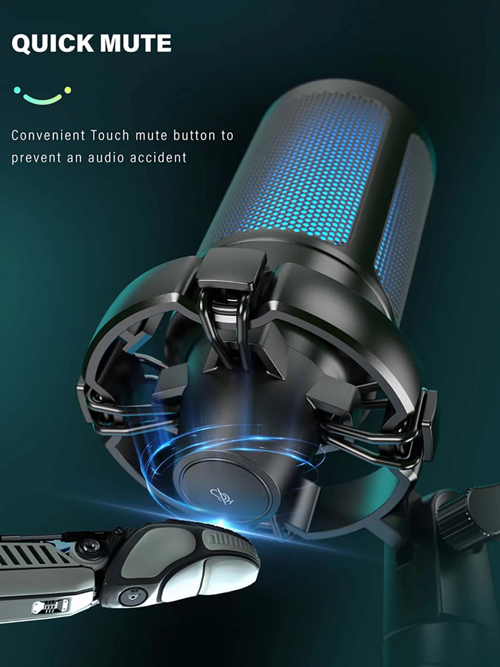 🎤 RGB USB Gaming Microphone – Perfect for TikTok & Streaming! 🌈✨