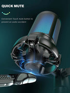 🎤 RGB USB Gaming Microphone – Perfect for TikTok & Streaming! 🌈✨