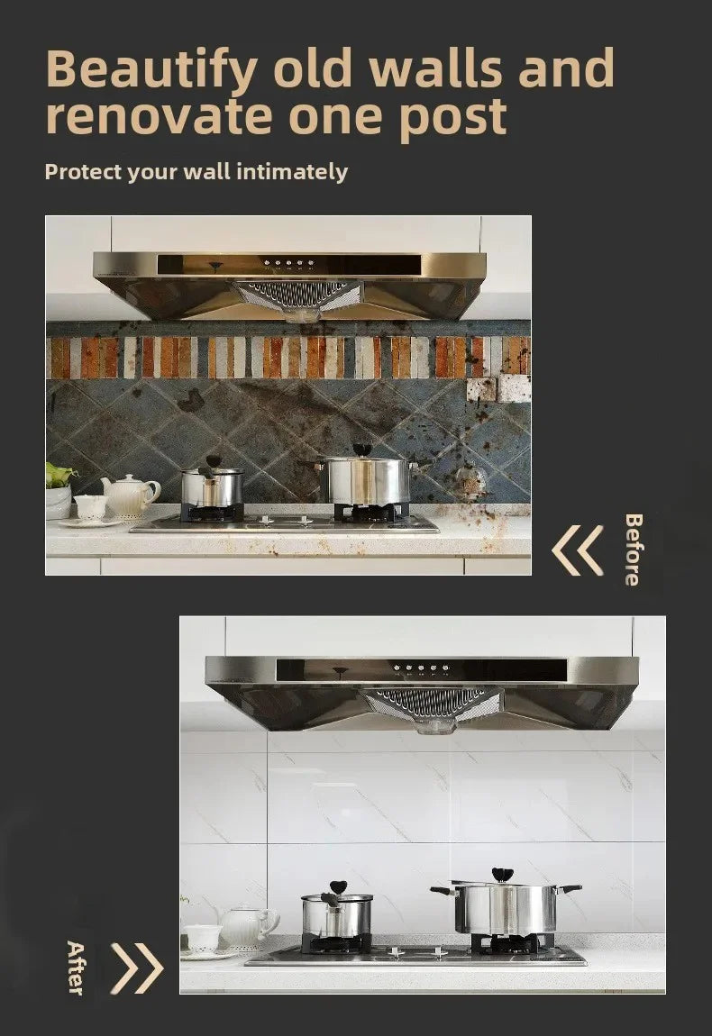 ✨ Marble-Style Waterproof Tile Stickers (10–50 pcs) – Peel & Stick Wall Decor 🧱✨