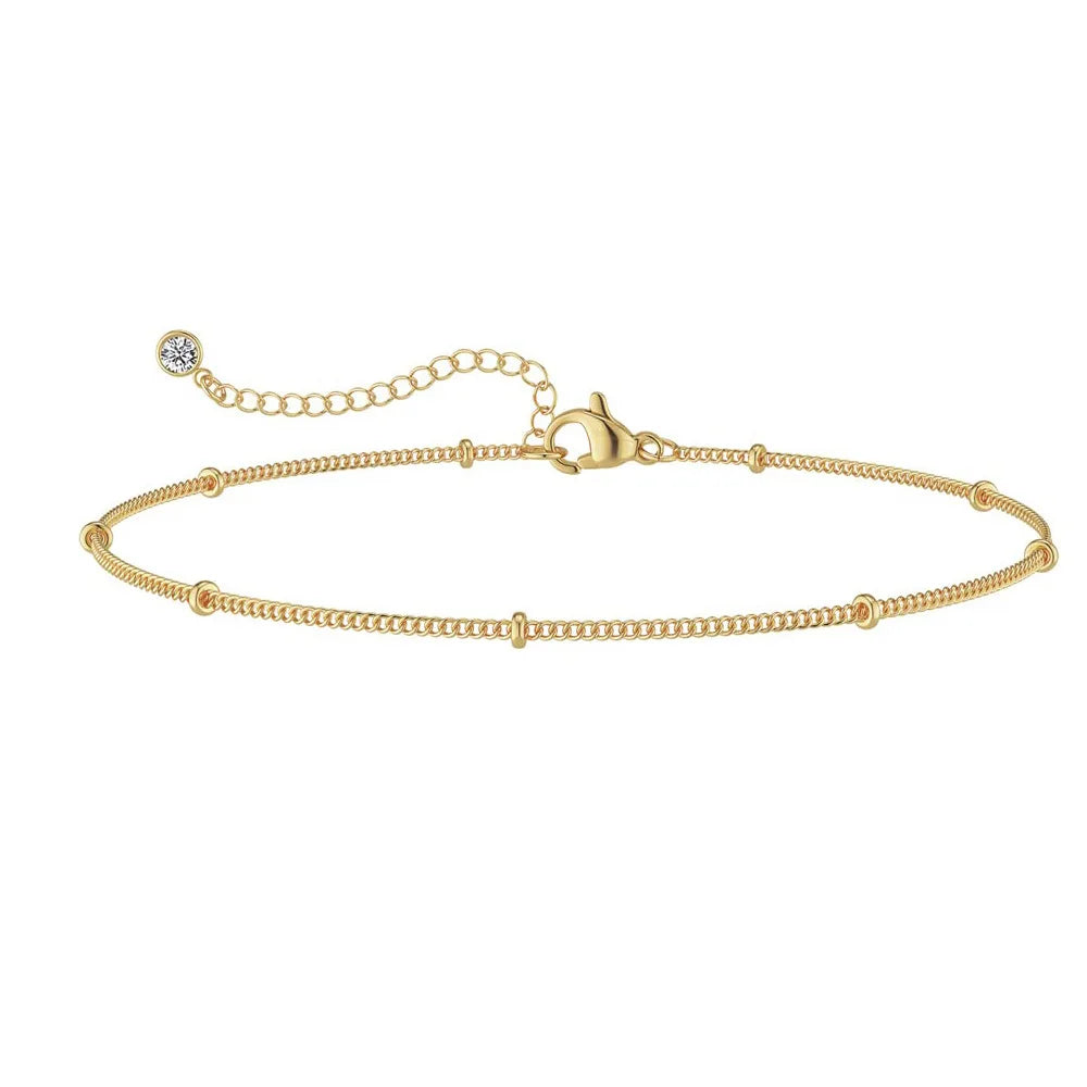 ✨ Elegant Gold Bracelet Collection – Women’s Minimalist Chain Set ✨