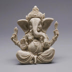 🌿 Sandstone Ganesha Elephant Statue – Handmade Spiritual Home Decor 🐘✨