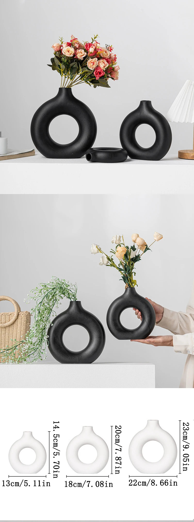 ✨ Nordic Modern Flower Vases – Minimalist Home Décor Aesthetic 🌿