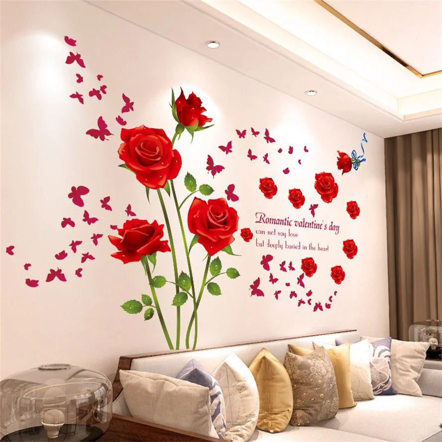 🌿✨ Aesthetic Floral & Nature Wall Stickers | DIY Home Decor – 20 Designs 🌸🦋