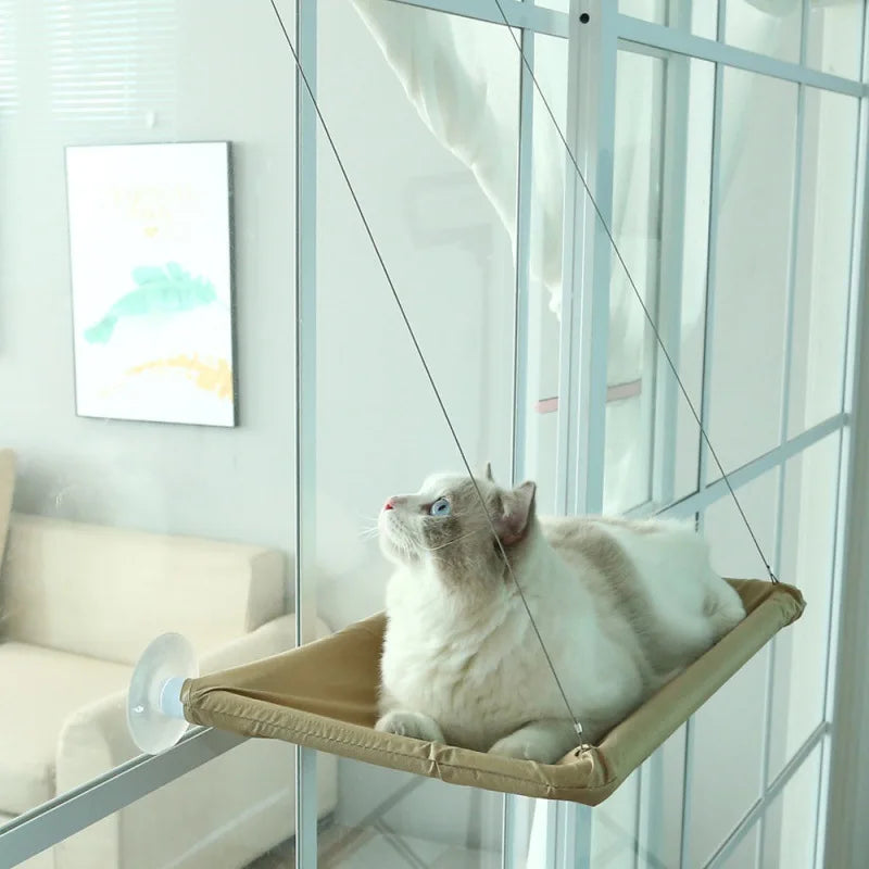🐾 Cat Window Bed with Suction Cups – Floating Cozy Hammock 🪟🐱