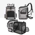 Portable Breathable Cat Backpack Carrier — Soft Fabric Pet Travel Bag 🎒🐾