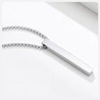 ✨ Minimalist Long Bar Pendant Necklace – Unisex Elegance ✨