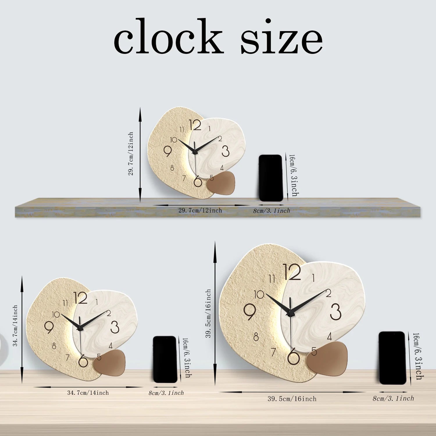 Silent Modern Wall Clock - Minimal & Elegant Design