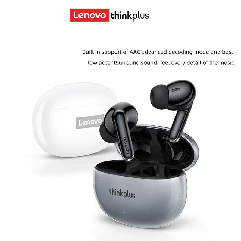 🎧 Lenovo Bluetooth 5.3 Dual-Mixed Stereo Earbuds – Noise Reduction, Deep Bass & Smart Touch Control ✨