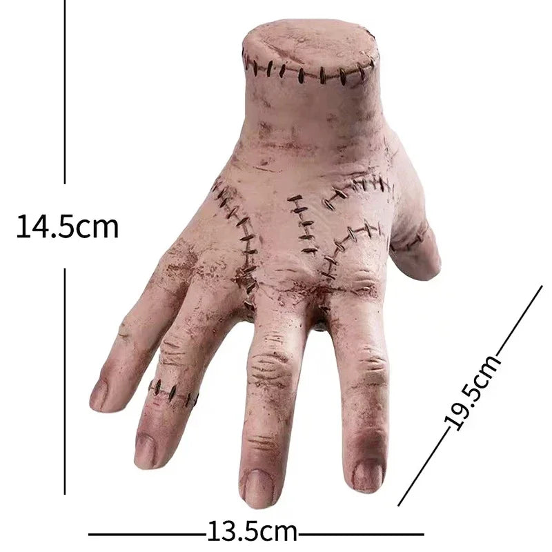 🖤🕷️ “Wednesday’s Thing” Realistic Hand Replica – Creepy Home Décor Prop 🖐️✨