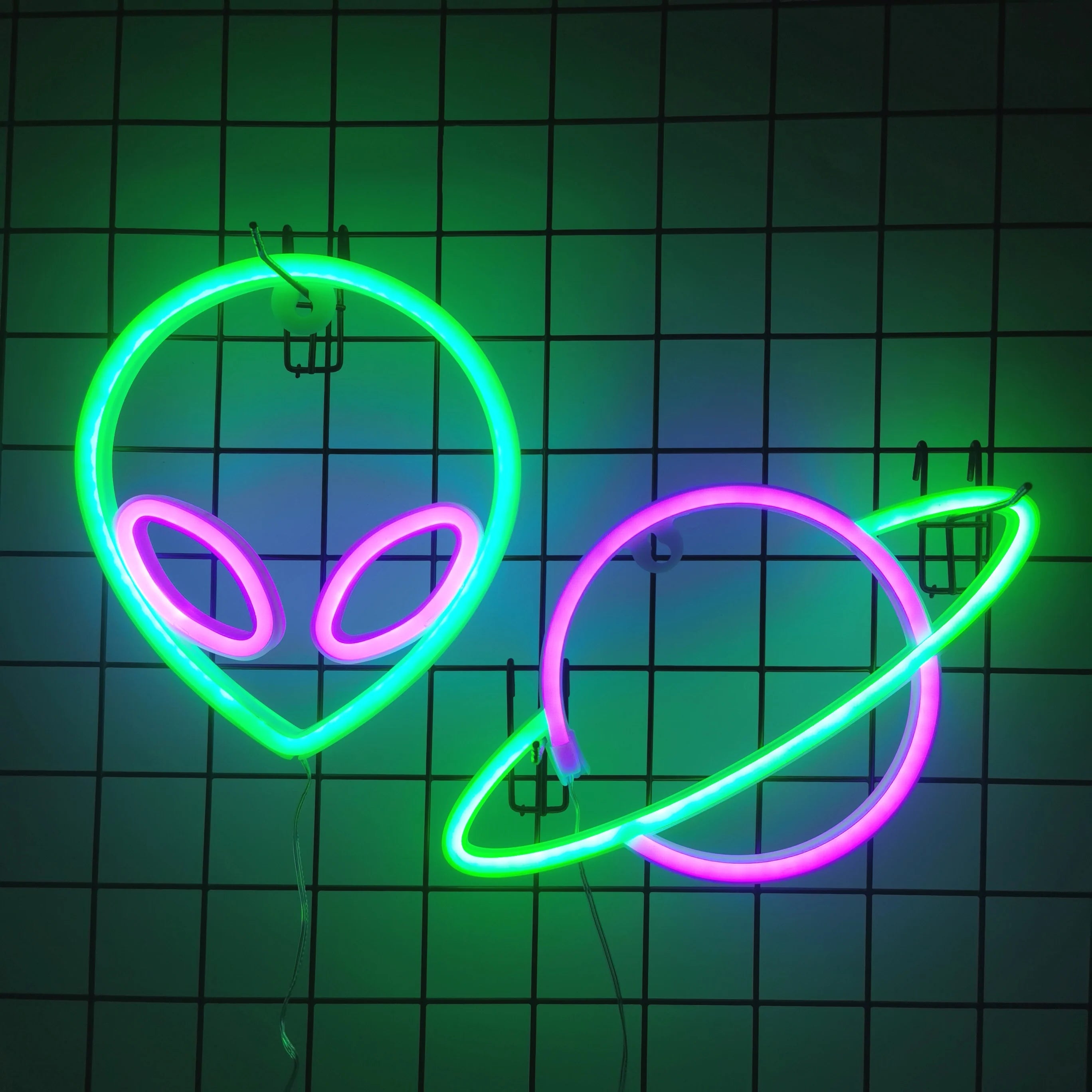 🎃 Neon LED Horror-Cute Wall Lights | Luminescent Wall Decorations 🦇✨