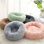 Soft Nest Bed for Dogs and Cats - Ultra-Soft Round Plush Kennel