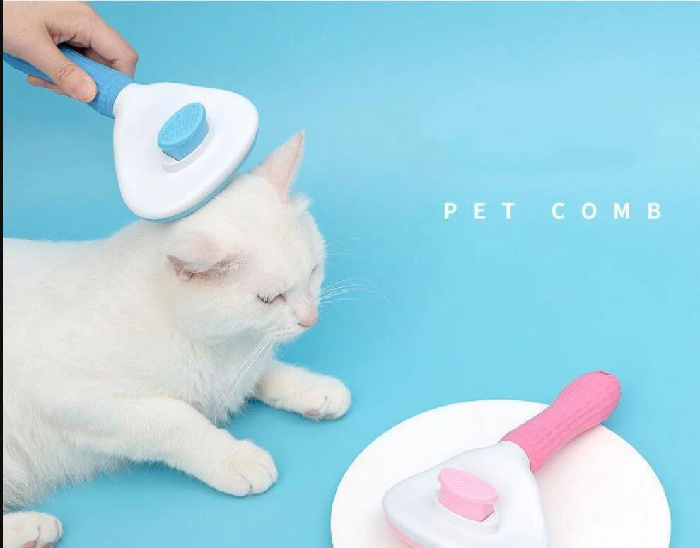 🐾 Self-Cleaning Pet Grooming Brush — Easy Fur Removal ✨