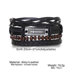 🔥 Men’s Leather Bracelet Collection – Multi-Style Modern Designs 🖤✨