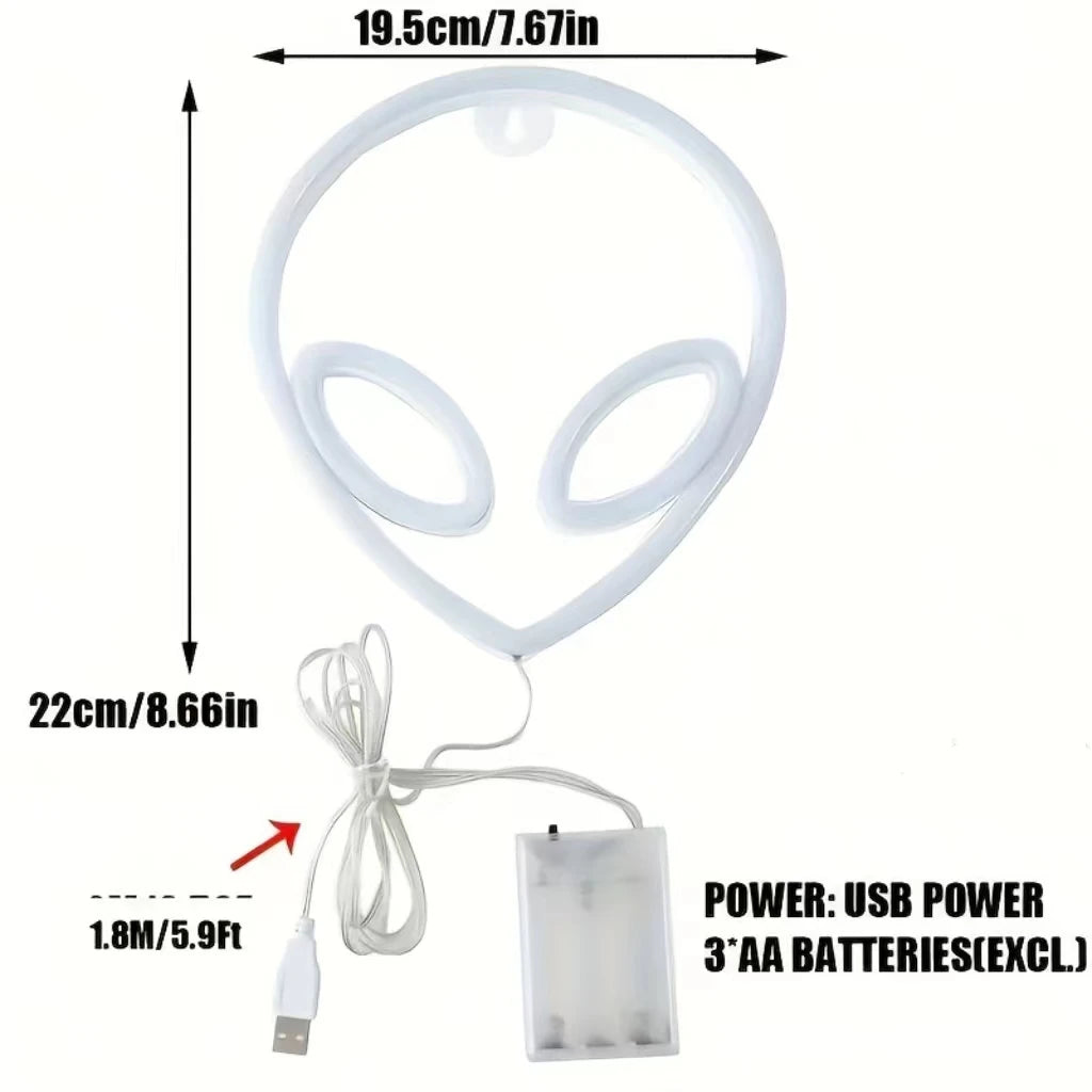 🎃 Neon LED Horror-Cute Wall Lights | Luminescent Wall Decorations 🦇✨