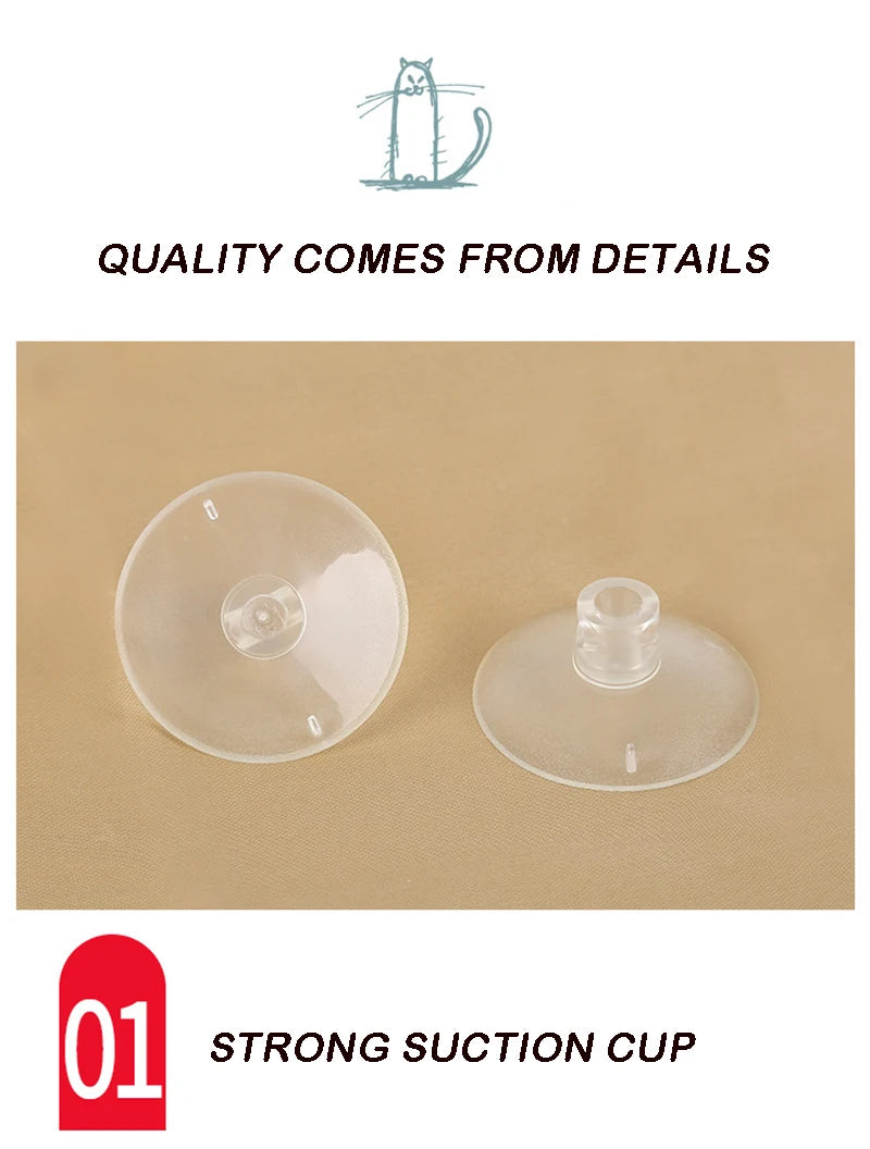 🐾 Cat Window Bed with Suction Cups – Floating Cozy Hammock 🪟🐱