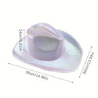 ⭐ ✨ LED Light-Up Cowboy Hat – Colorful Western Party Glow ✨