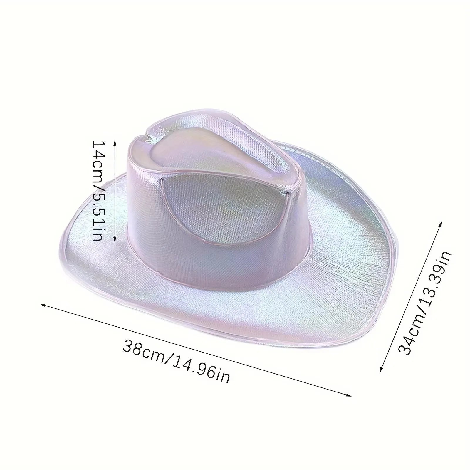 ⭐ ✨ LED Light-Up Cowboy Hat – Colorful Western Party Glow ✨