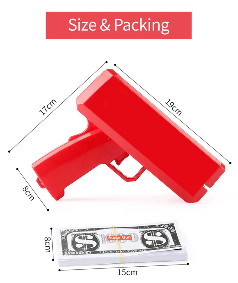 💸 Money Blaster Cash Cannon – Party Fun Prop 🎉