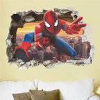 🕷️ 3D Spider-Man Wall Stickers – Room Decor for Superhero Fans 🦸‍♂️✨