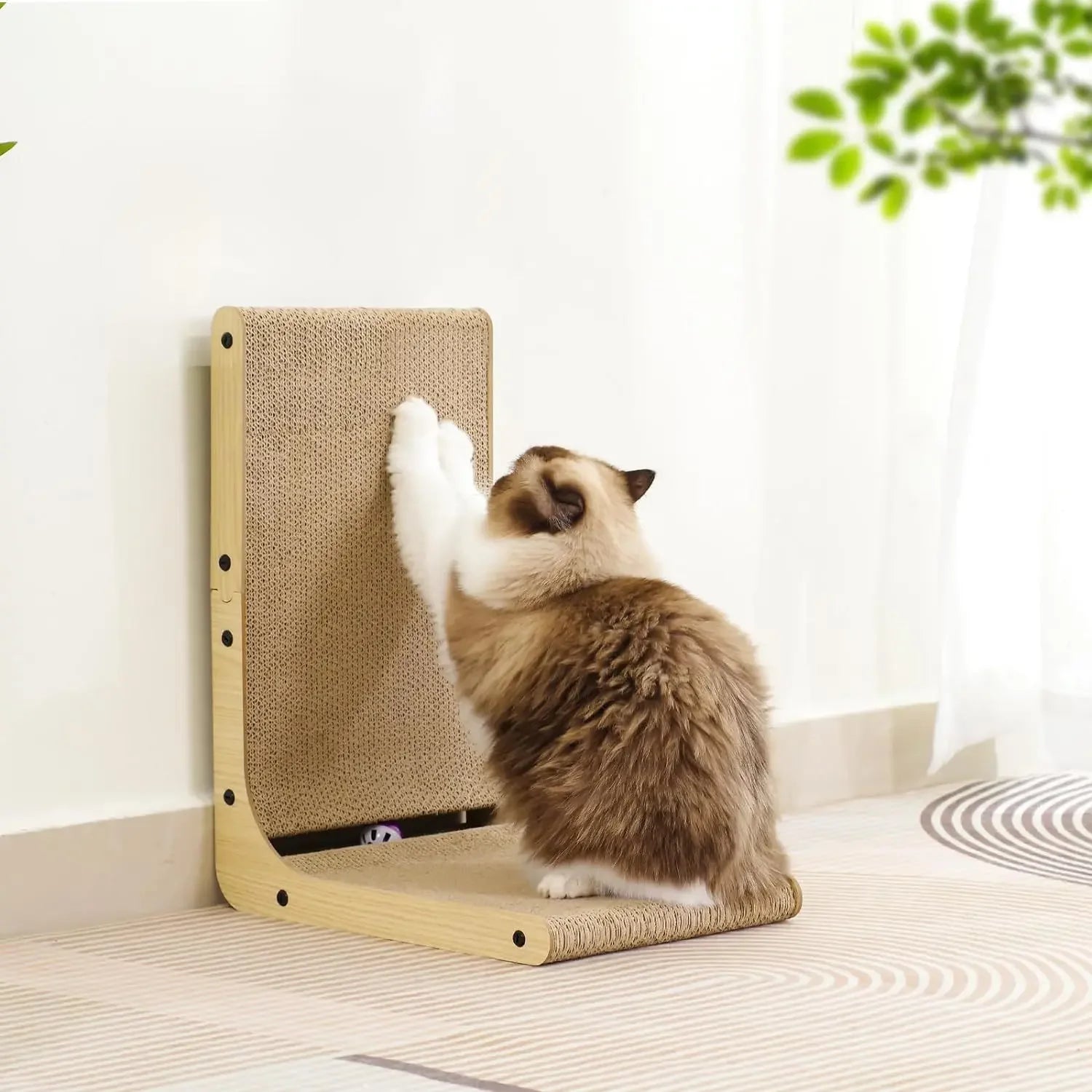 🐾 Cat Corner Scratching Ramp – Vertical Corner Scratcher