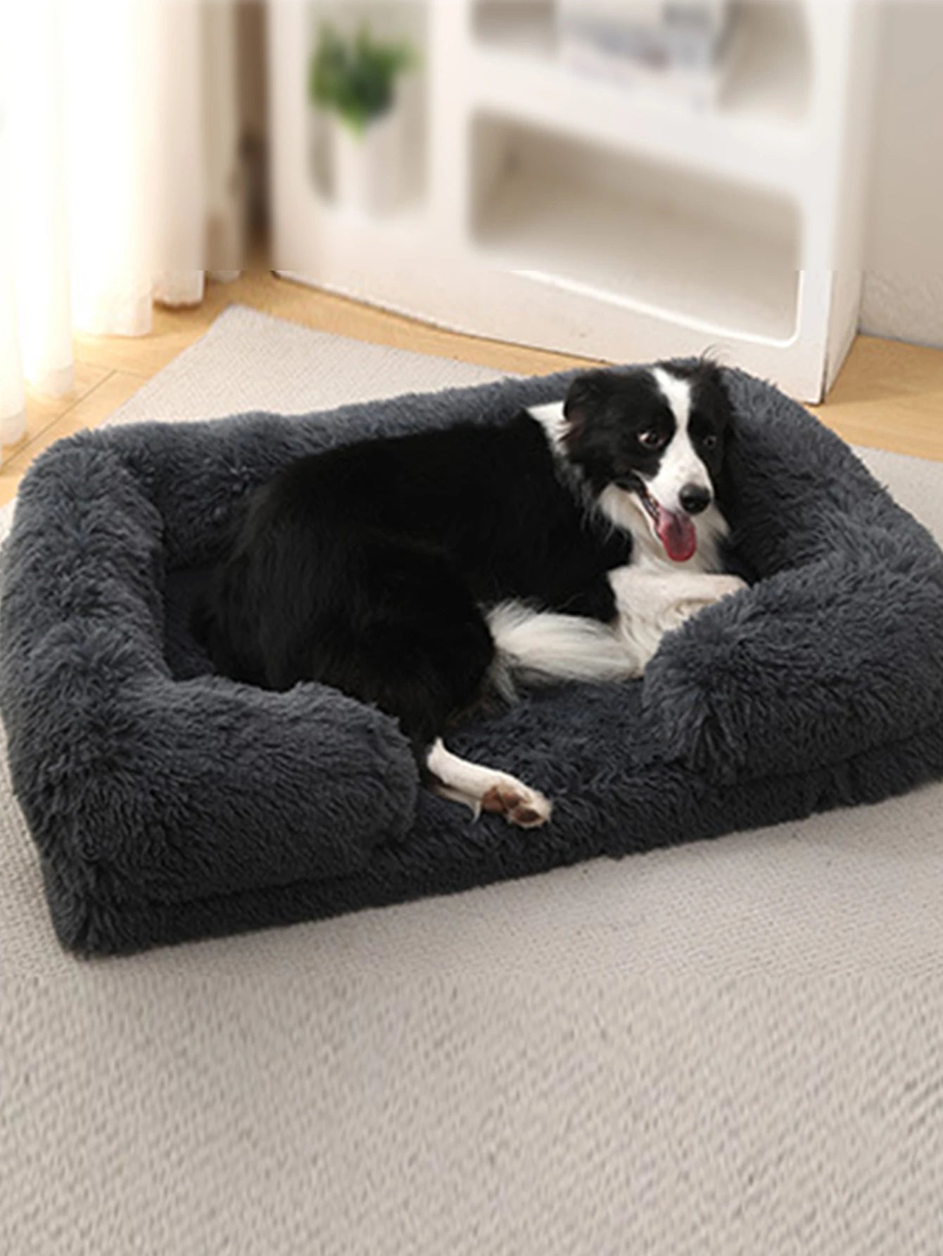 Soft Square Kennet for Dogs and Cats - Plush Bed with Removable Cushion 🐾✨