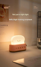 🧡 Toast Maker Night Light –Rechargeable Creative Night Lamp (Pink / Green)