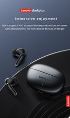 🎧 Lenovo Bluetooth 5.3 Dual-Mixed Stereo Earbuds – Noise Reduction, Deep Bass & Smart Touch Control ✨